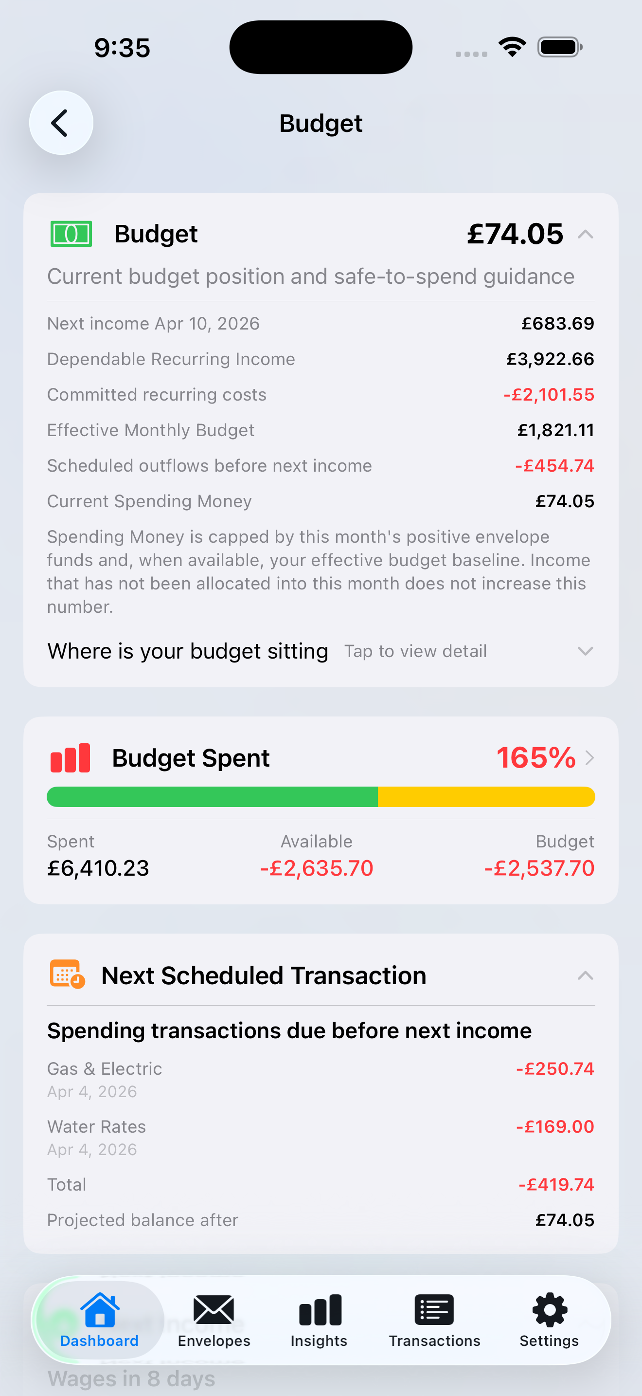 ourBudget Screenshot 3