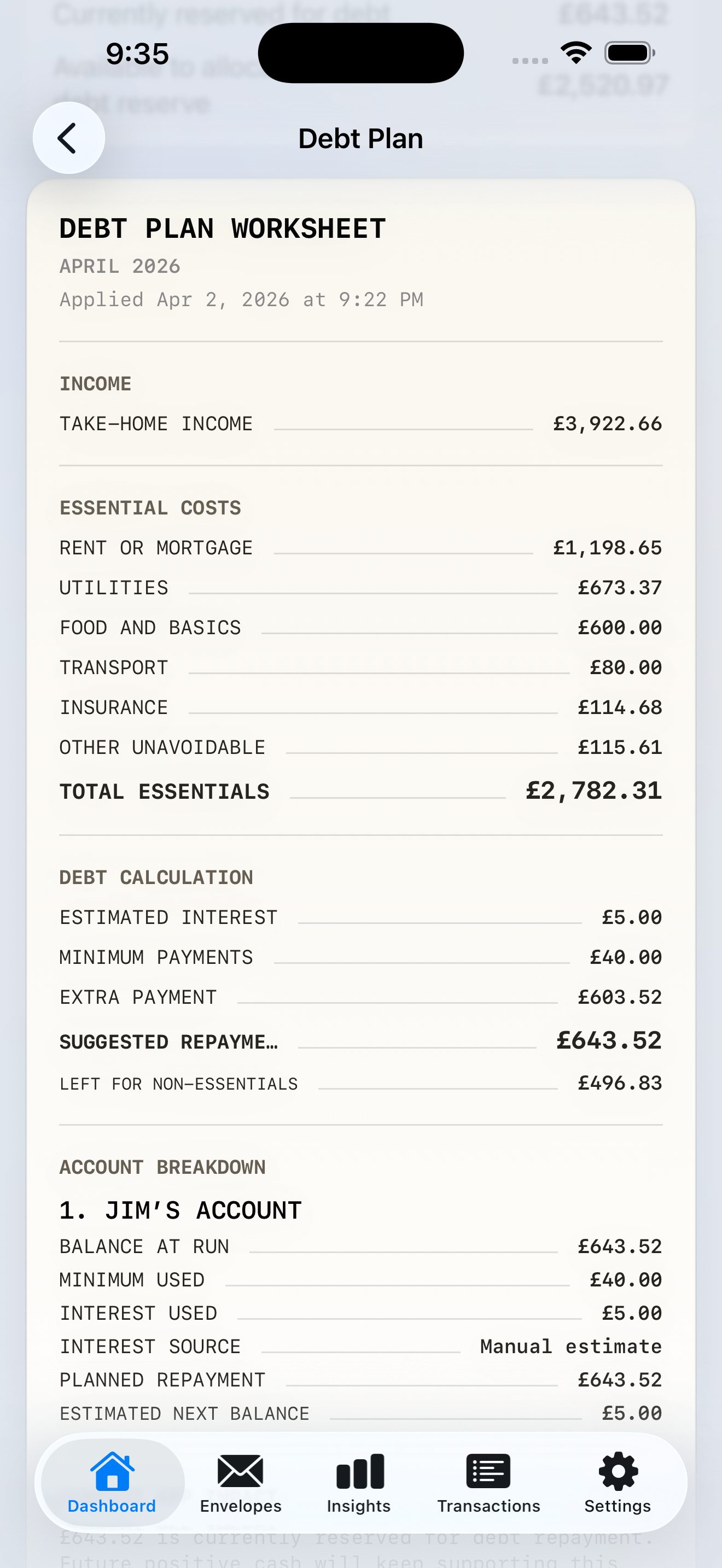 ourBudget Screenshot 4