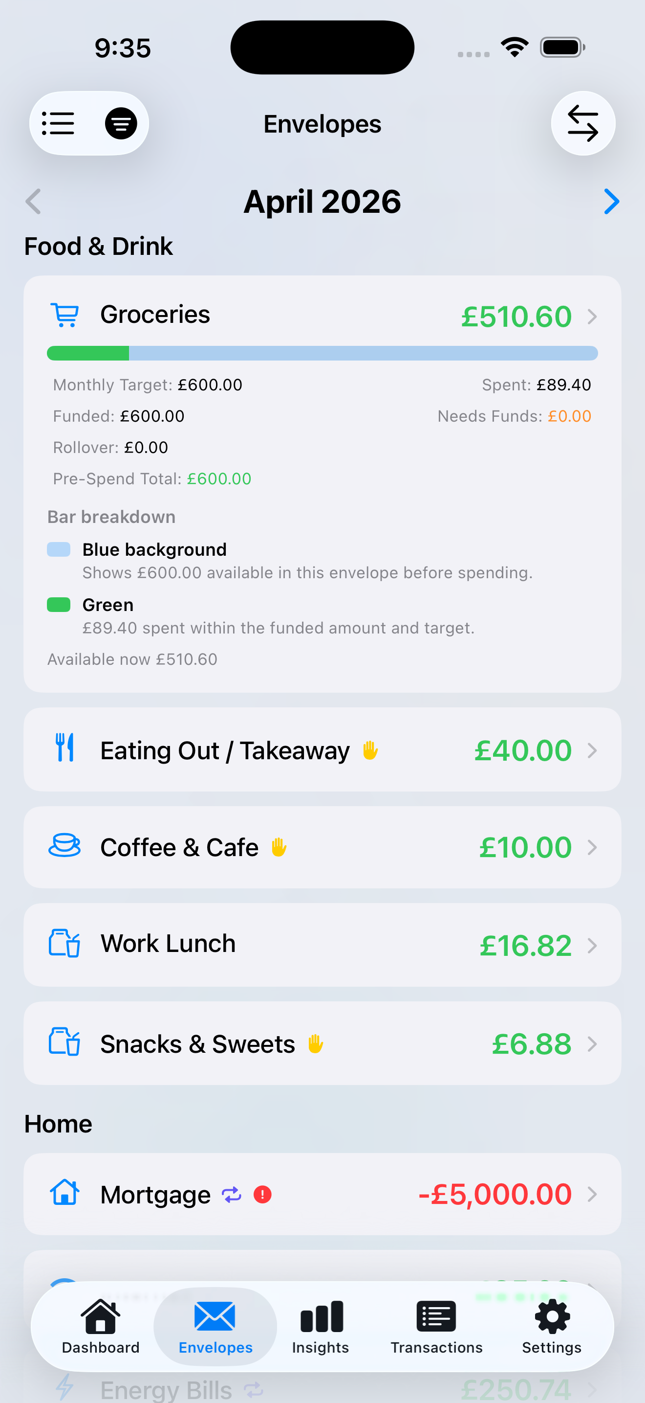 ourBudget Screenshot 1